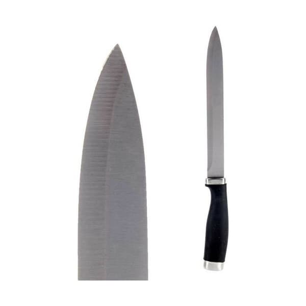 Køkkenkniv Kinvara KT11-5603-03 Sort Sølvfarvet Rustfrit stål Plastik 3,5 x 33 x 2 cm (12 enheder)
