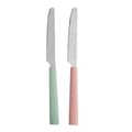 Miniatyrbillede 3 af 3: Knivsæt Kinvara CN-KT166096-1K Grøn Pink Sølvfarvet Rustfrit stål Plastik (12 enheder)