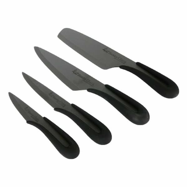 Knivsæt Santa Clara Keramik 4 Dele Sort 17 cm 17 (2 enheder)