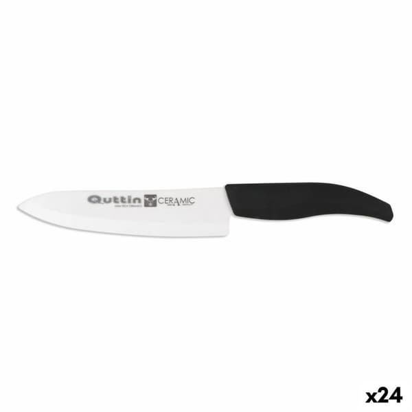 Kokkekniv Quttin   Keramik Sort 15 cm 1,8 mm (24 enheder)