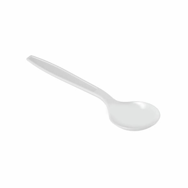 Sæt med skeer Algon Genanvendelig Hvid 10 enheder 16,6 cm