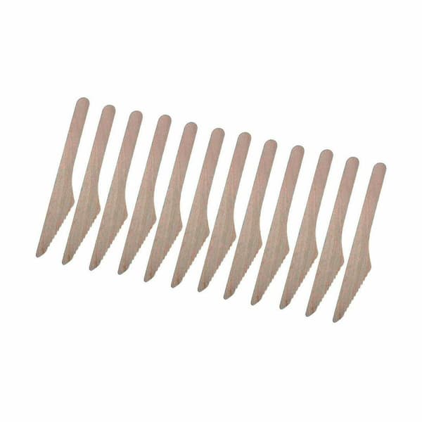 Knivsæt Engangsanvendelse Træ 12 Dele 16,5 x 2,2 x 1,8 cm (36 Enheder)