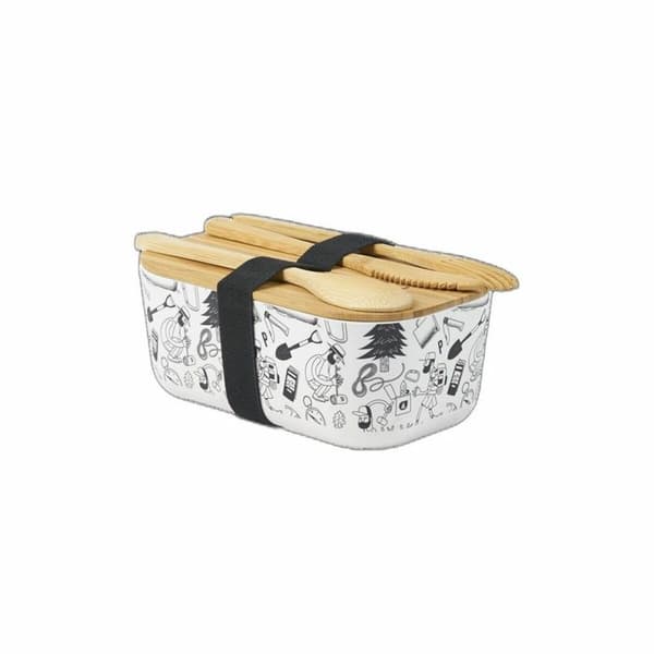 Bestiksæt Picture Ebi Bento Survival Hvid