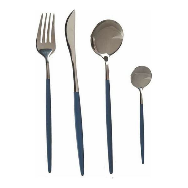 Bestikk-sett Kinvara BST-CT022 Grå Sølv Rustfritt stål 16 x 5 x 24,5 cm