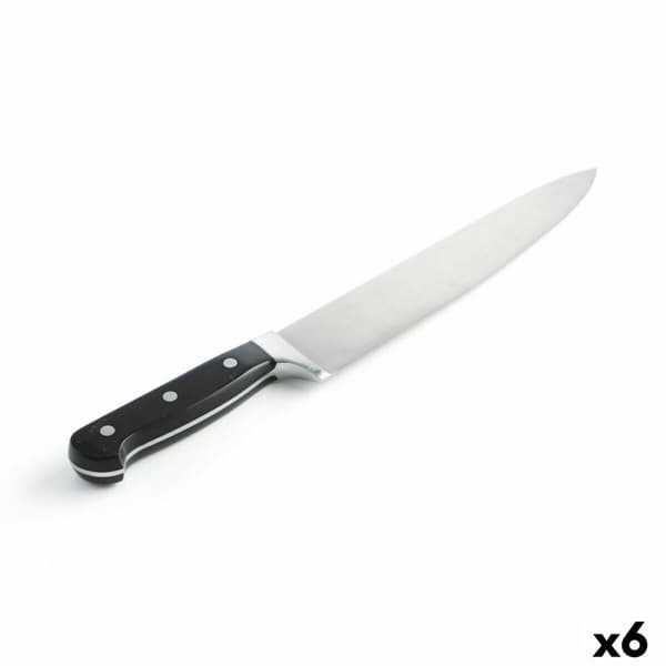 Kokkekniv Quid Professional Inox Chef Black Svart Metall 25 cm (Pack 6x)