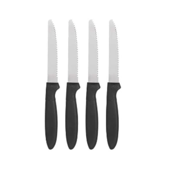 Knivsett Kinvara CN-KT172244F Svart Sølv Rustfritt stål Plast 19,5 cm (12 enheter)