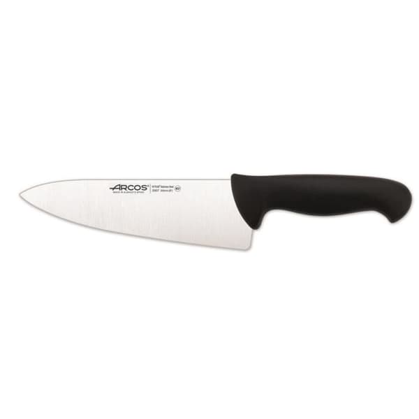 Arcos Couleur - Prof 290725 kockkniv i Nitrum rostfritt stål och ergonomisk svart polypropen mango med 20 cm blad,