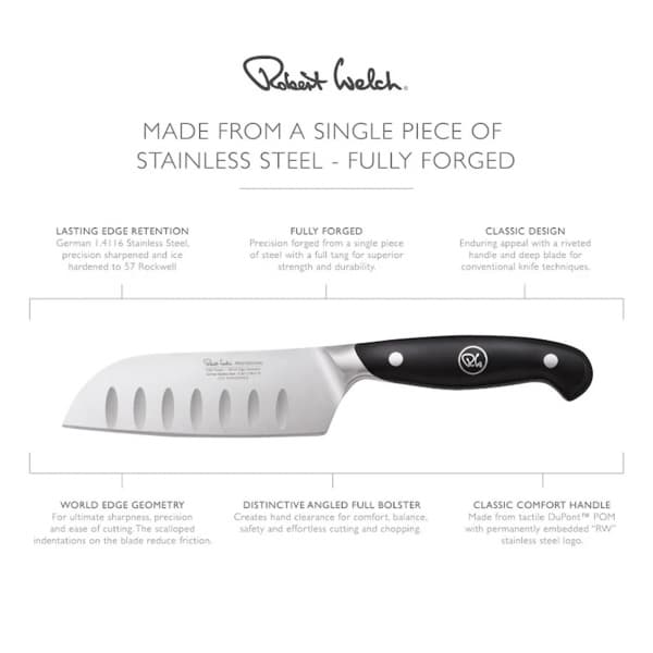 Professional Santoku Knife, 12cm - Robert Welch