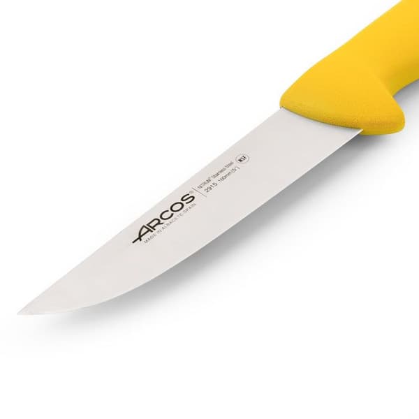 Slaktkniv Arcos Color - Prof 291500 i Nitrum rostfritt stål och mangogul polypropen ergonomisk med blad av