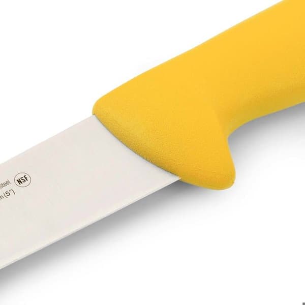 Slaktkniv Arcos Color - Prof 291500 i Nitrum rostfritt stål och mangogul polypropen ergonomisk med blad av