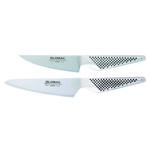 Kökskniv - Global - GS1 - 11 cm blad - härdat rostfritt stål - avsmalnande ihåligt handtag