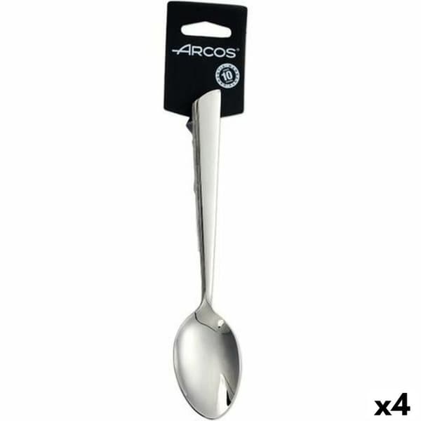 Set med skedar Arcos Toscana 20 cm Silvrig Rostfritt stål (4 antal)