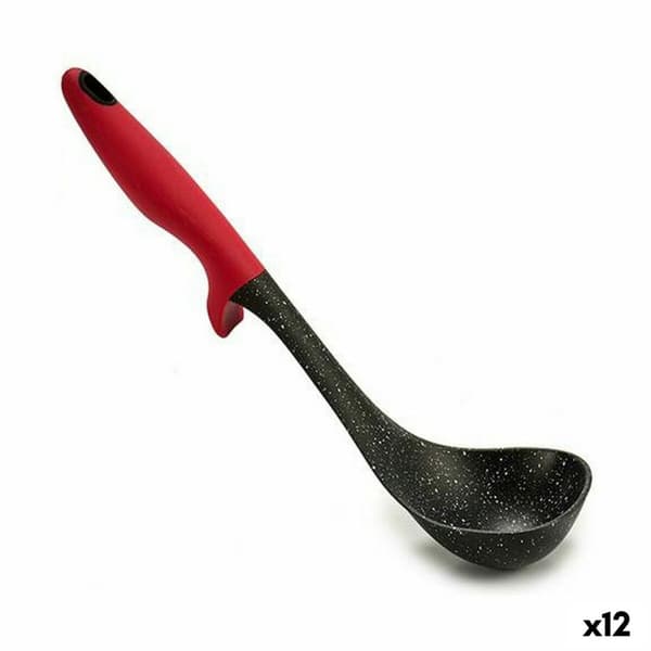 Slev Nylon Svart Röd 7 x 30 x 9 cm (12 antal)
