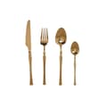 Pikkukuva 1 / 3: Ruokailuvälineet Home ESPRIT Kullattu Ruostumaton teräs 3 x 1,5 x 15 cm 16 Kappaletta