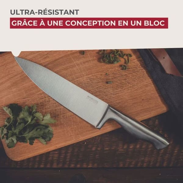 Kockkniv 33 cm i rostfritt Nirosta Star