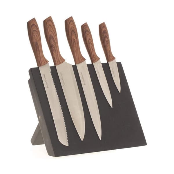 Sett med Kjøkkenkniver og Stativ 5five Simply Smart 32 x 23,2 x 19 cm