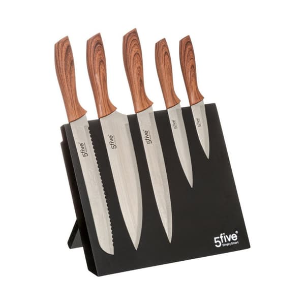Sett med Kjøkkenkniver og Stativ 5five Simply Smart 32 x 23,2 x 19 cm