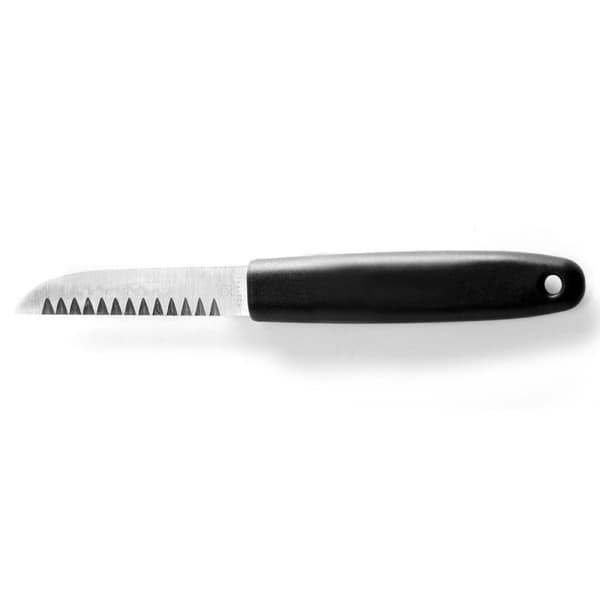 Dekorativ kniv med ett tandat blad i rostfritt stål - Hendi 856062