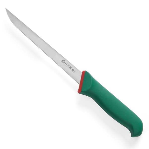 Fleksibel kniv til filetering af råt kød fisk Green Line 330 mm Hendi 843321