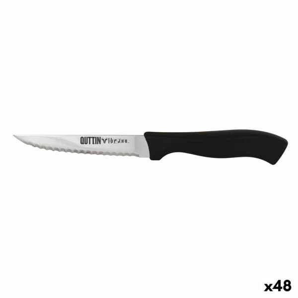 Tandad kniv Quttin Kasual 22 x 2 x 1,5 cm Svart Silvrig