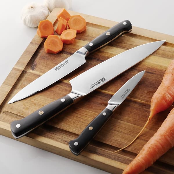Kokkeknivsæt 3 stk., Premium Rustfrit Stål, Ergonomisk Greb, Rustbestandigt Design