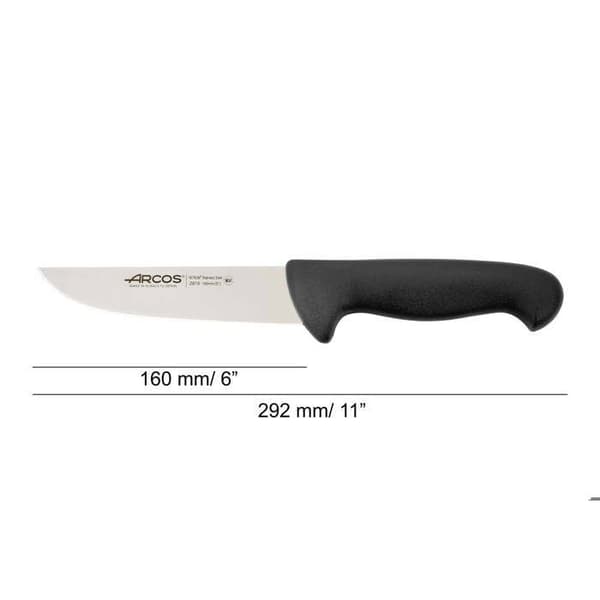 Slaktkniv Arcos Color - Prof 291525 rostfritt stål Nitrum och mango ergonomiskt blad i svart polypropen och blad av