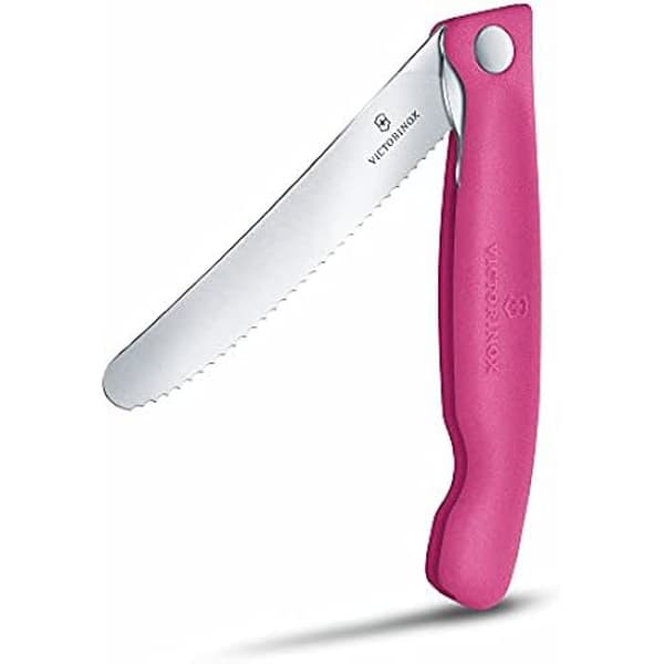 Victorinox, Swiss Classic, Professionell tomat- och bordskniv, Extra skarpt blad, tandad kant, 11 cm, Handtag