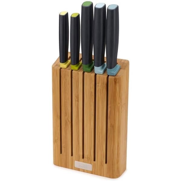 Joseph Joseph Elevatebambou knivset / 6-delat svart rostfritt stål
