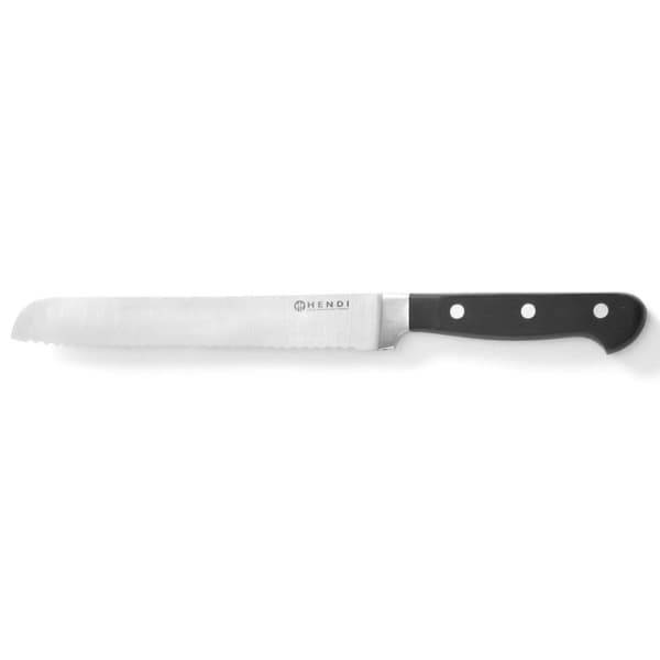 Professionel smedet stål brødkniv Kitchen Line 230 mm - Hendi 781333