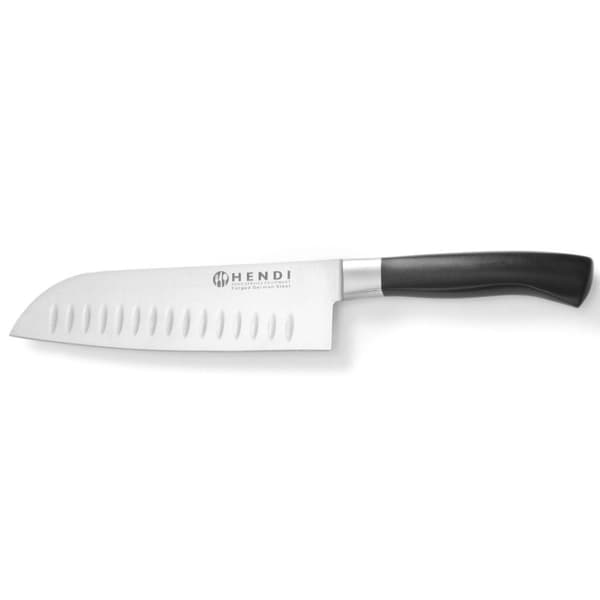 Professionel Santoku kniv med kugleslibning Profi Line 180 mm - Hendi 844274
