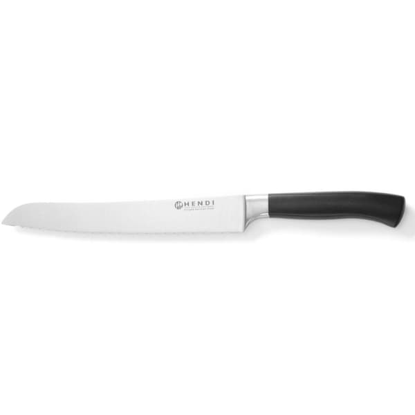 Professionel smedede brødkniv lavet af Profi Line stål 215 mm - Hendi 844298
