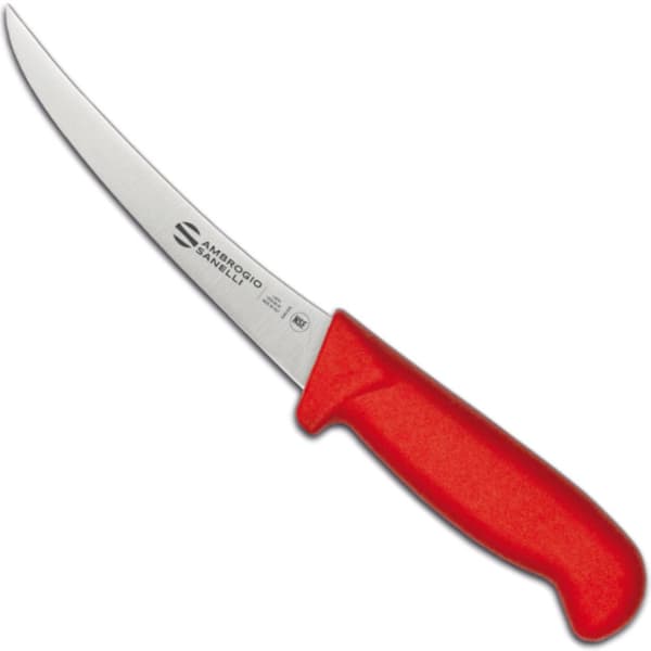 Buet udbeningskniv SUPRA COLORE HACCP 130/290 mm - rød
