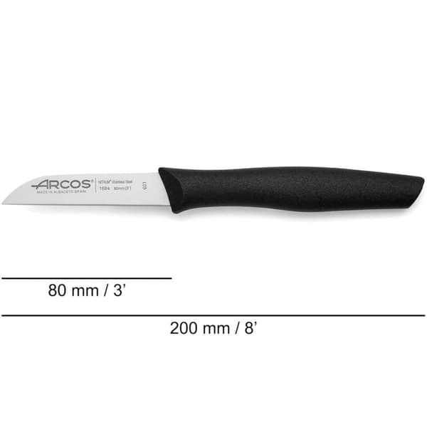 Veitsi vihannesten ja hedelmien kuorimiseen, NOVA kuorintakone, pituus 80/190 mm