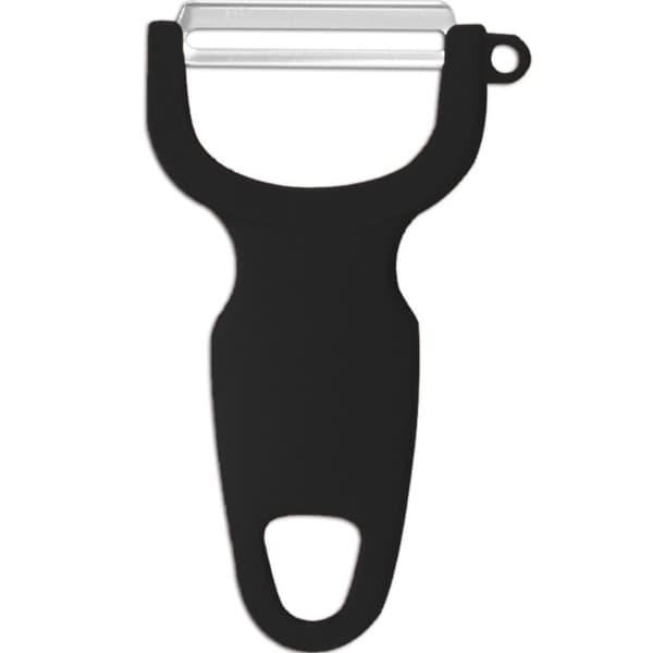 Horisontell frukt- och grönsaksskalare, längd 110 mm - svart