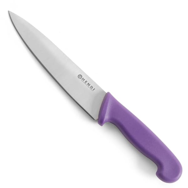 HACCP køkkenkniv til allergikere, lilla, længde 320 mm - Hendi 842676