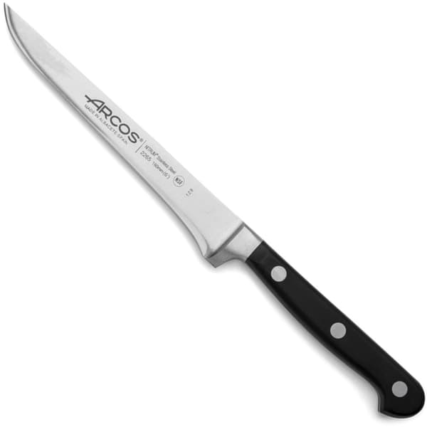 Keittiöveitsi luuttomaksi leikkaamiseen, ÓPERA luuttomaksi leikkaava veitsi, pituus 160/267 mm