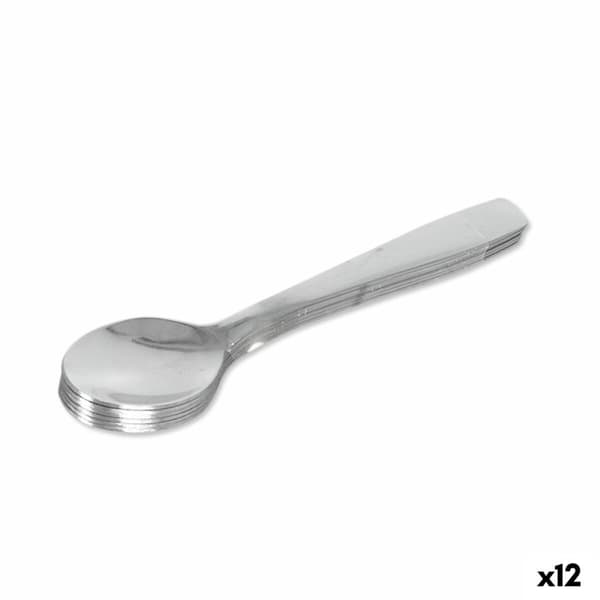 Set med skedar Quttin Madrid Te Silvrig 12 antal