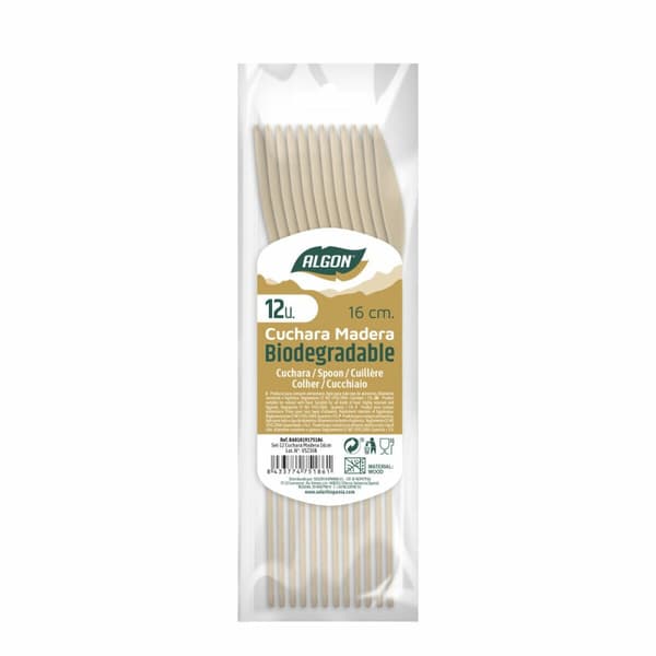 Set med skedar Algon Trä 36 antal 16 x 3 x 0,5 cm