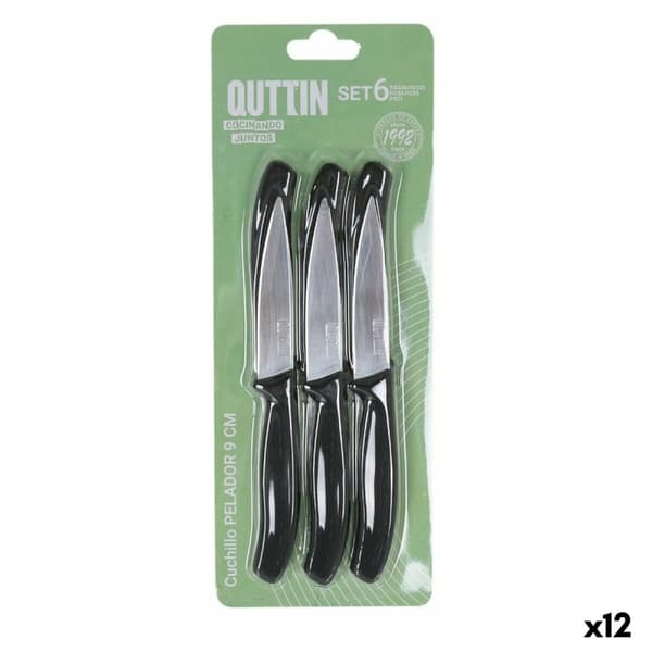 Set med skalknivar Quttin Basic 6 Delar 19,5 x 2 x 1 cm (12 antal)