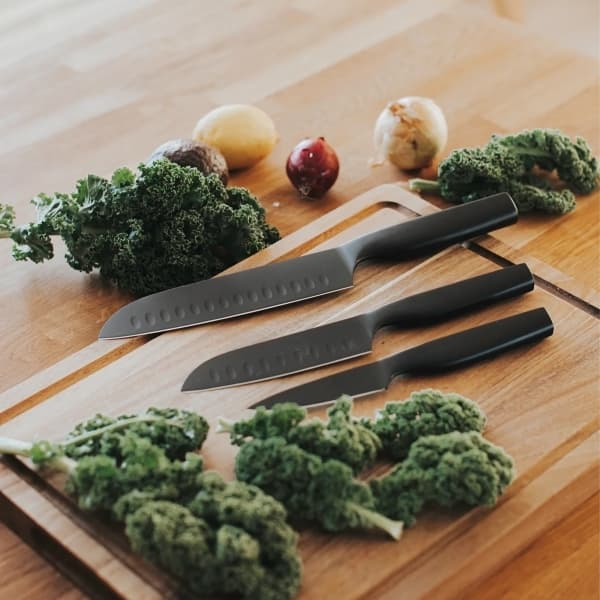 Sukai Knife Set Black, 3 pieces - Dorre
