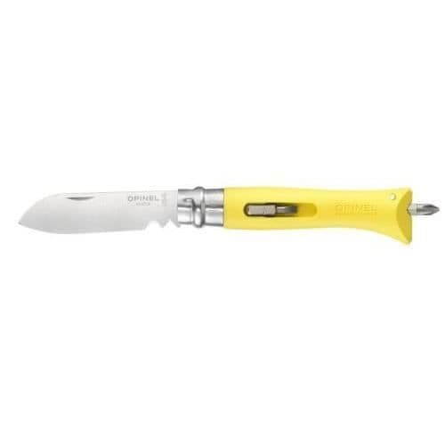 DIY Kniv NÂ°09, 8 cm Opinel 1804, Gul