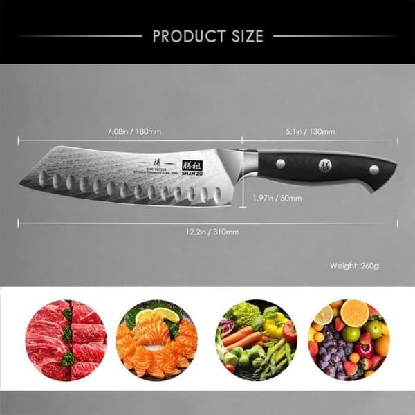 Santoku Knife 7'' | SUN-serien | SHAN-ZU