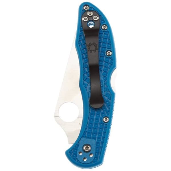 Spyderco Delica Flat Ground / C11FPBN blå fickkniv - 01SP663