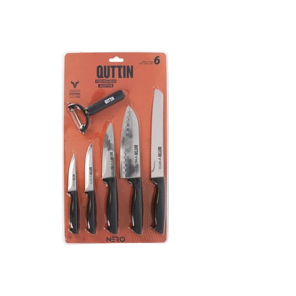 Köksuppsättning Quttin Nero Svart 6 Delar (4 antal)