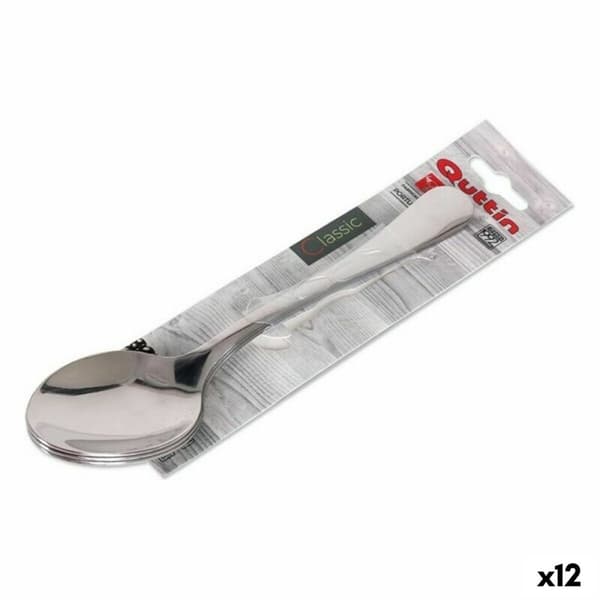 Set med skedar Quttin Classic Silvrig (12 antal)