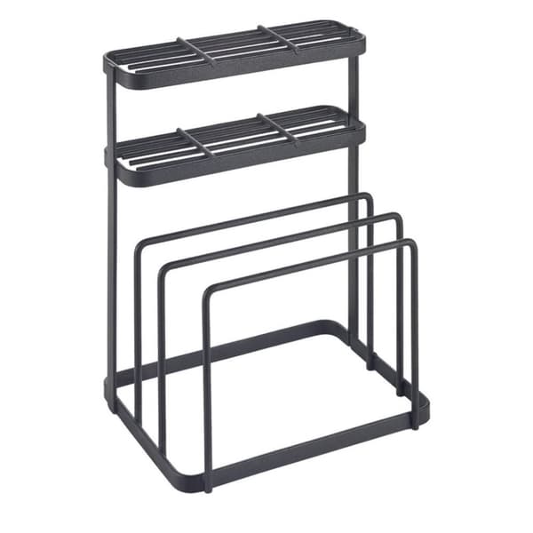 Metaltex Tokyo Line Rack för knivar och skärbrädor 16x12x22 cm Svart
