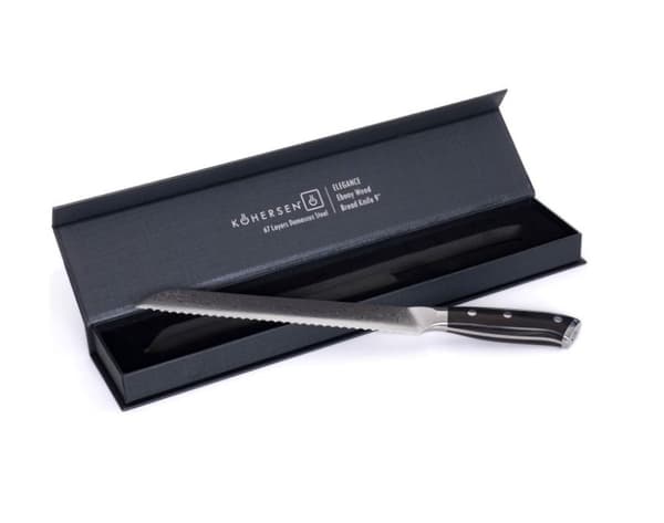 Kohersen Elegance Ebony Wood brødkniv 22,9 cm