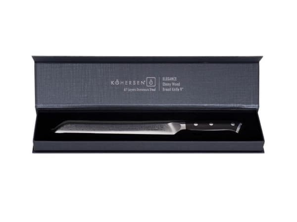 Kohersen Elegance Ebony Wood brødkniv 22,9 cm