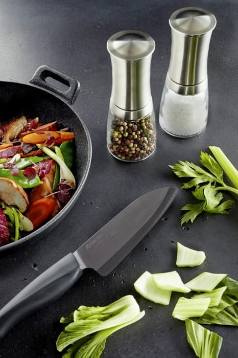 KYO-Santoku kniv 14 cm Shin Black