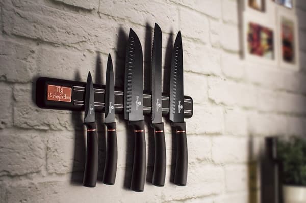 SÆT MED 5 KØKKENKNIVE MED STRIP BERLINGER HAUS BH-2535 SORT ROSE